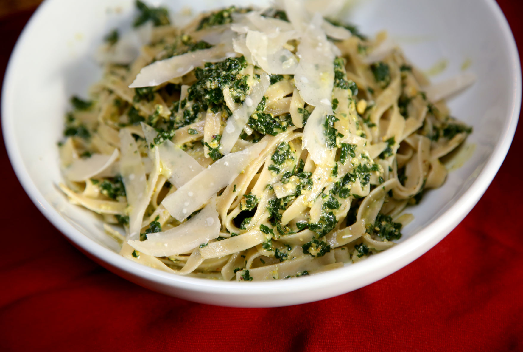 Kale Pesto with Whole Wheat Pasta